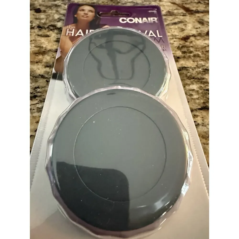 NOS CONAIR HAIR REMOVAL SYSTEM 2 REPLACEMENT PADS HBRP08 MODELS HB1, 1R, 3&5 FS